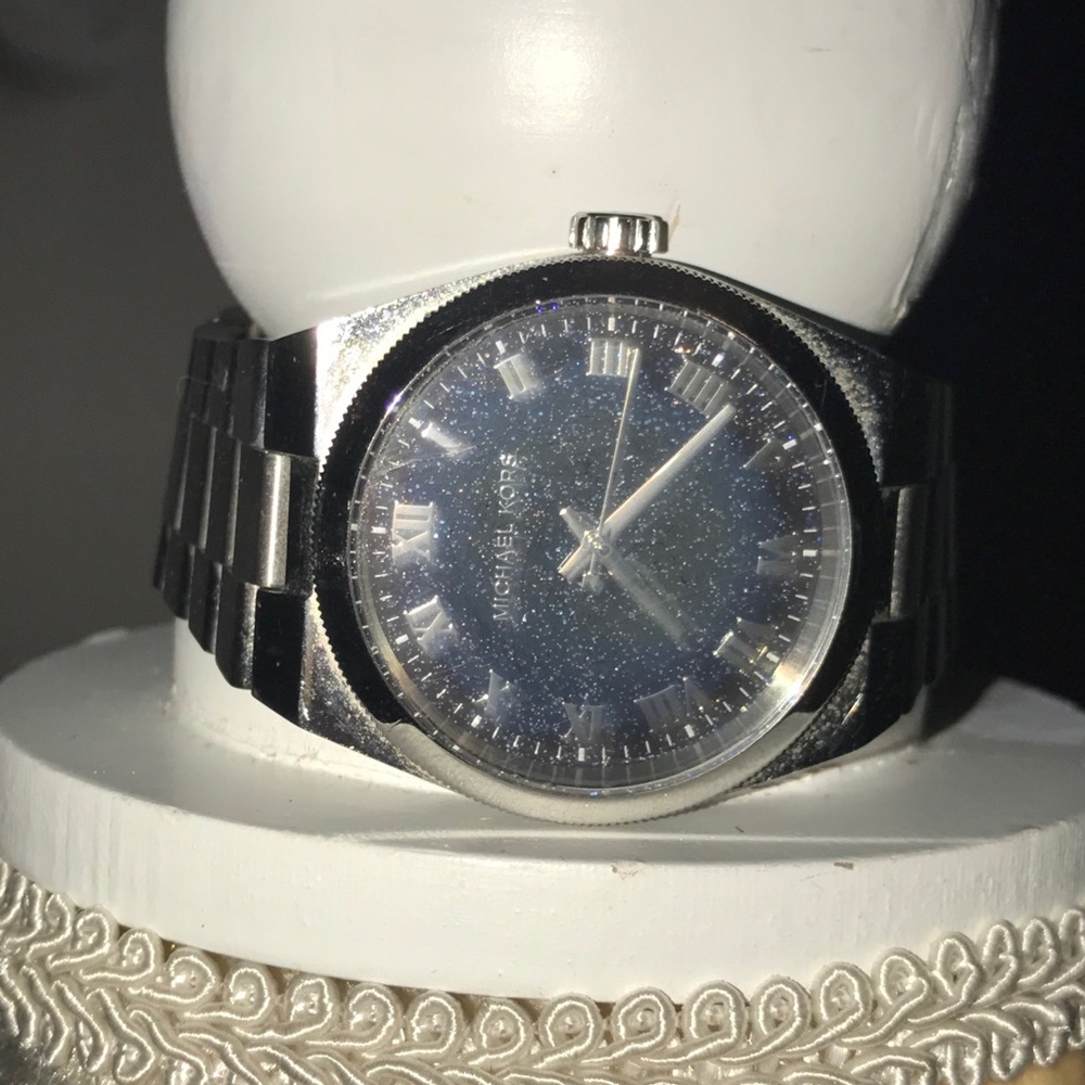 Michael Kors Galaxy Faced Silver Watch